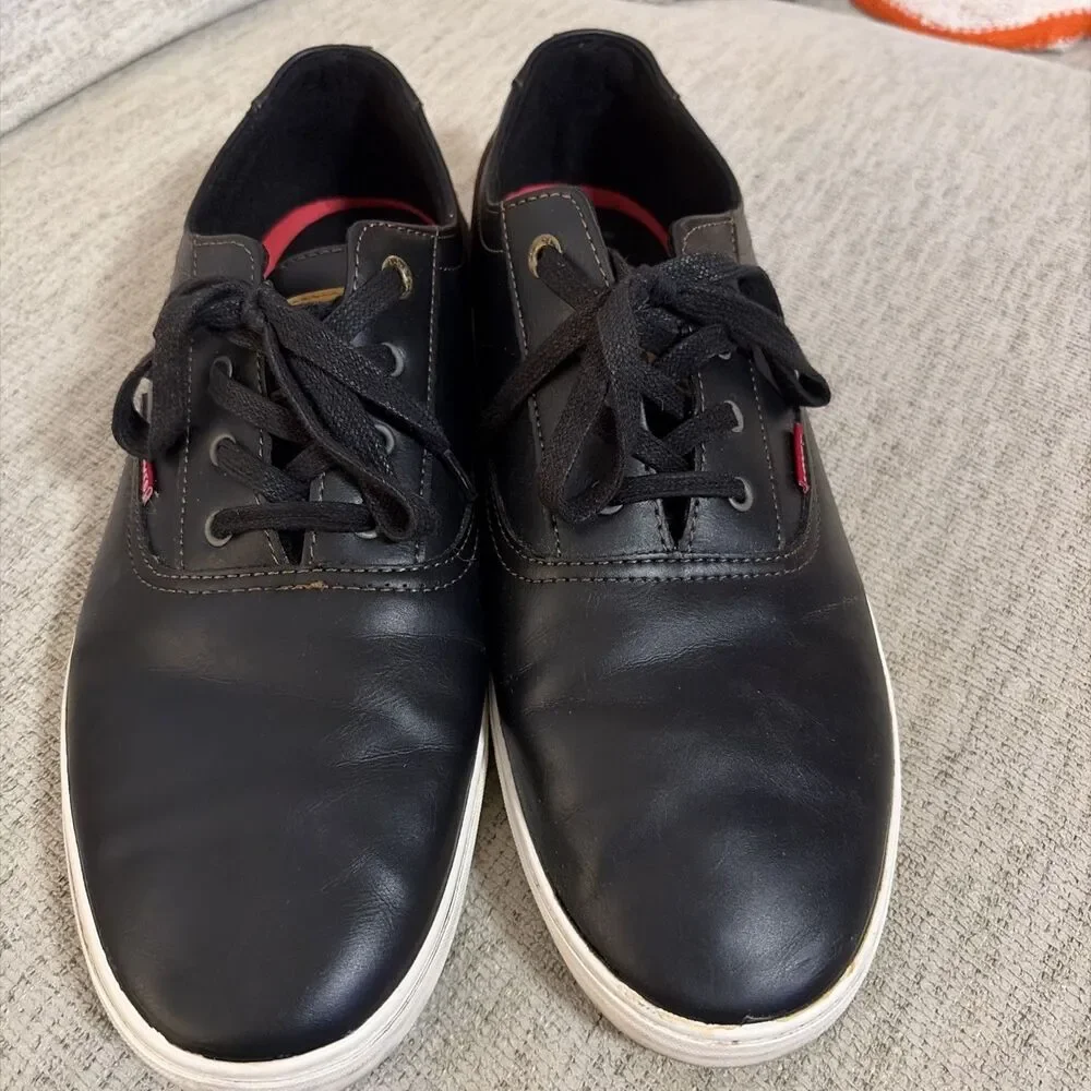 Levi's Sneaker Men 13 Black Casual Shoe Low Top Comfort leather Streetwear